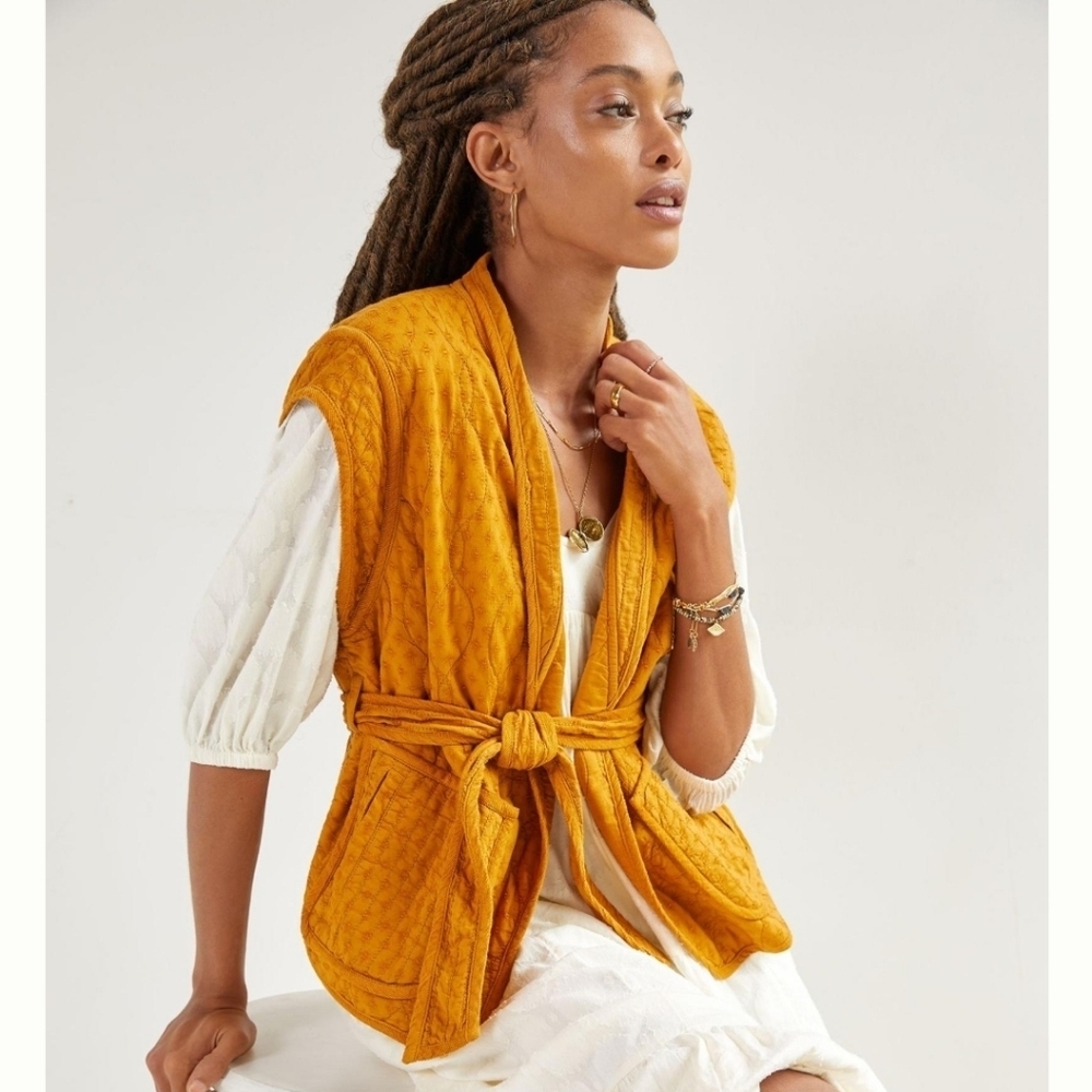 Anthropologie Quilted Vest NWT
